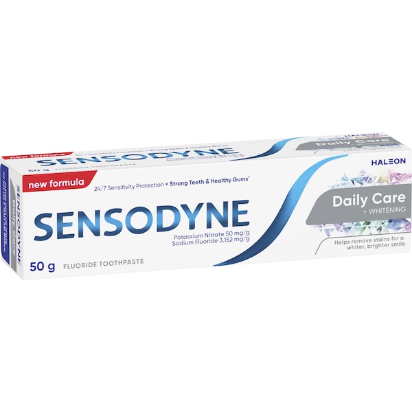 5 x Sensodyne Daily Care & Whitening Toothpaste For Sensitive Teeth 50g