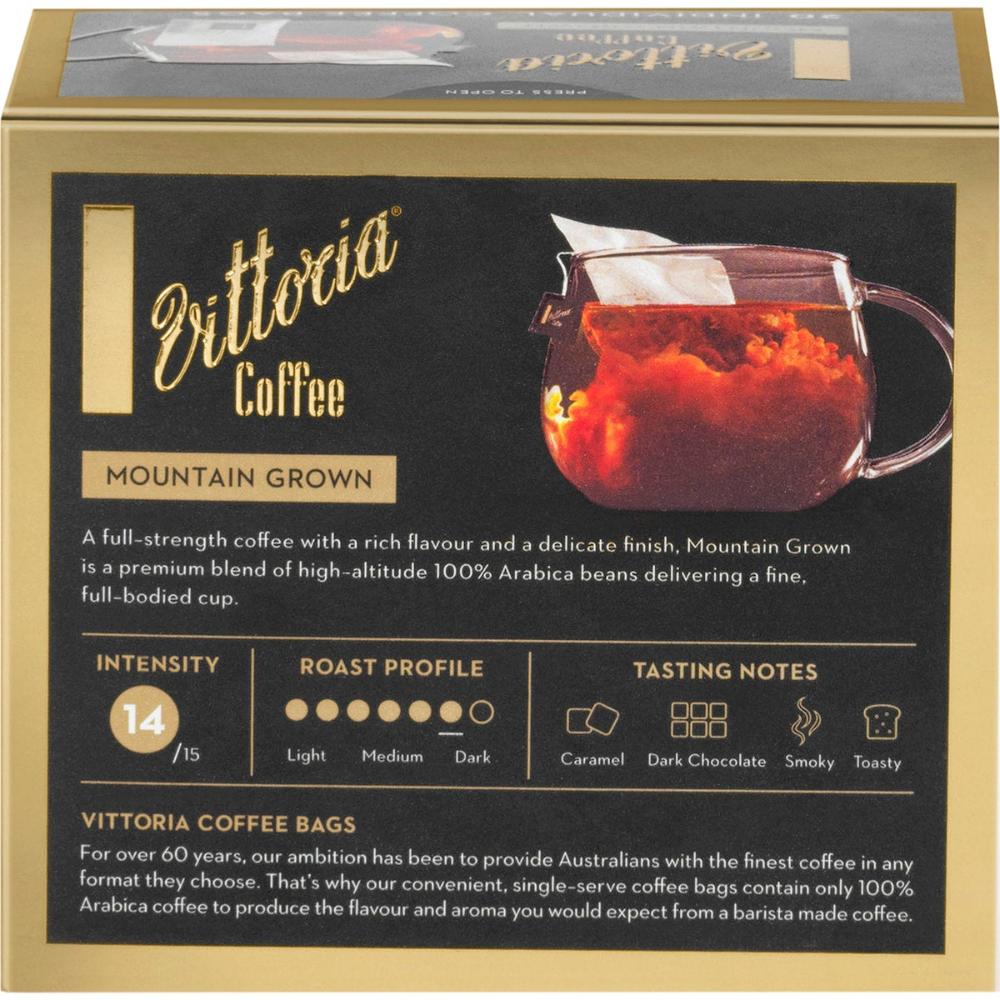 Vittoria Coffee Bags Mountain Grown 60 Pack
