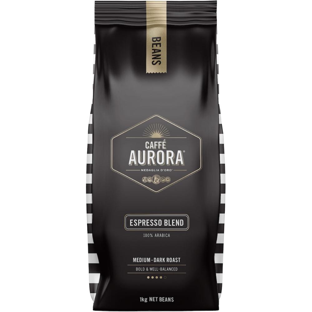 2 x Caffe Aurora Espresso Blend Coffee Beans 1kg