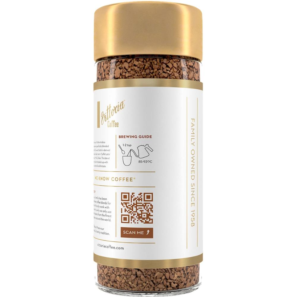 3 x Vittoria Freeze Dried Instant Coffee Latte 100g