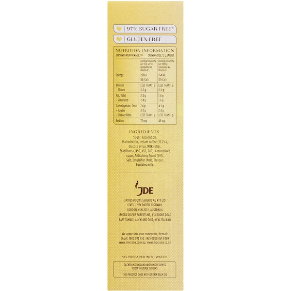 Moccona Coffee Sachets Cappuccino 50 Pack
