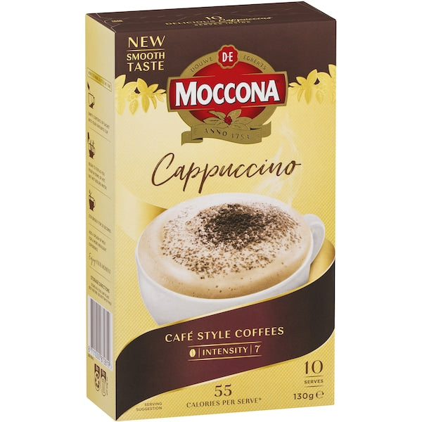 Moccona Coffee Sachets Cappuccino 100 Pack