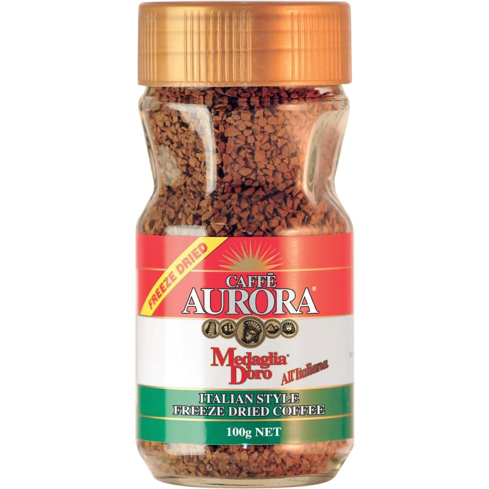 3 x Caffe Aurora Freeze Dried Coffee Italian Style 100g