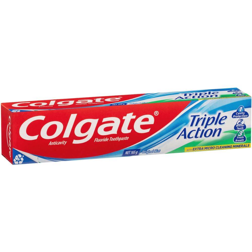 5 x Colgate Toothpaste Triple Action Micro Cleaning 165g