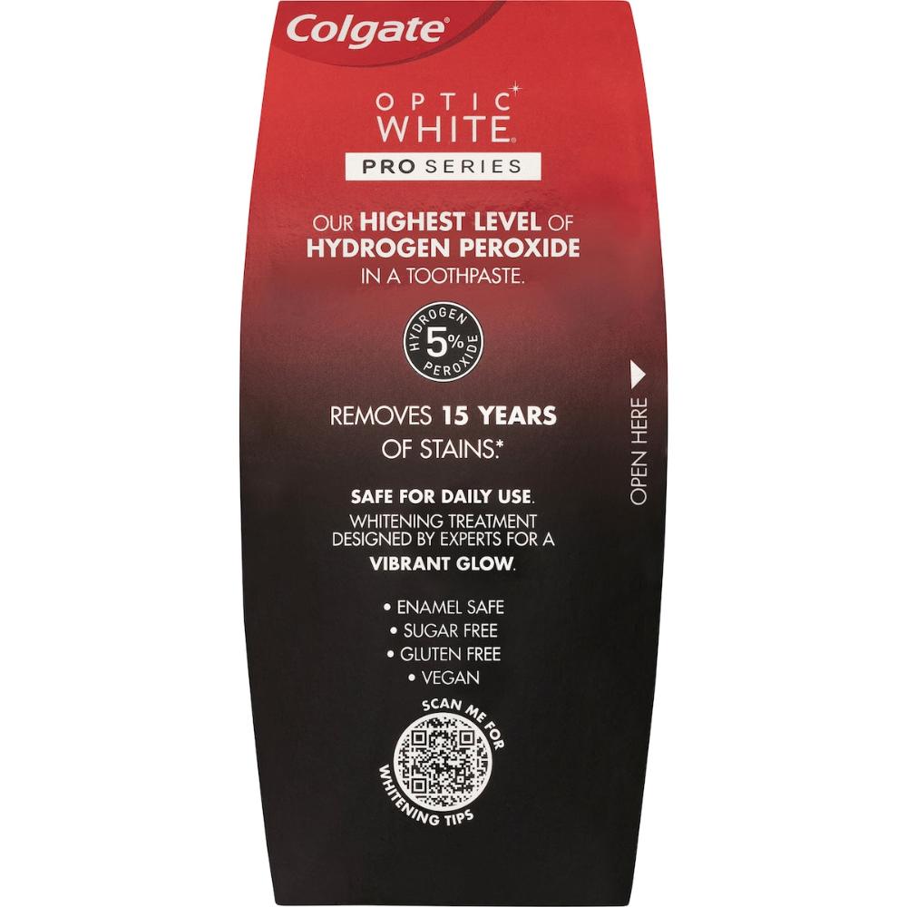 2 x Colgate Teeth Whitening Toothpaste Optic White Pro Series Teeth 80g