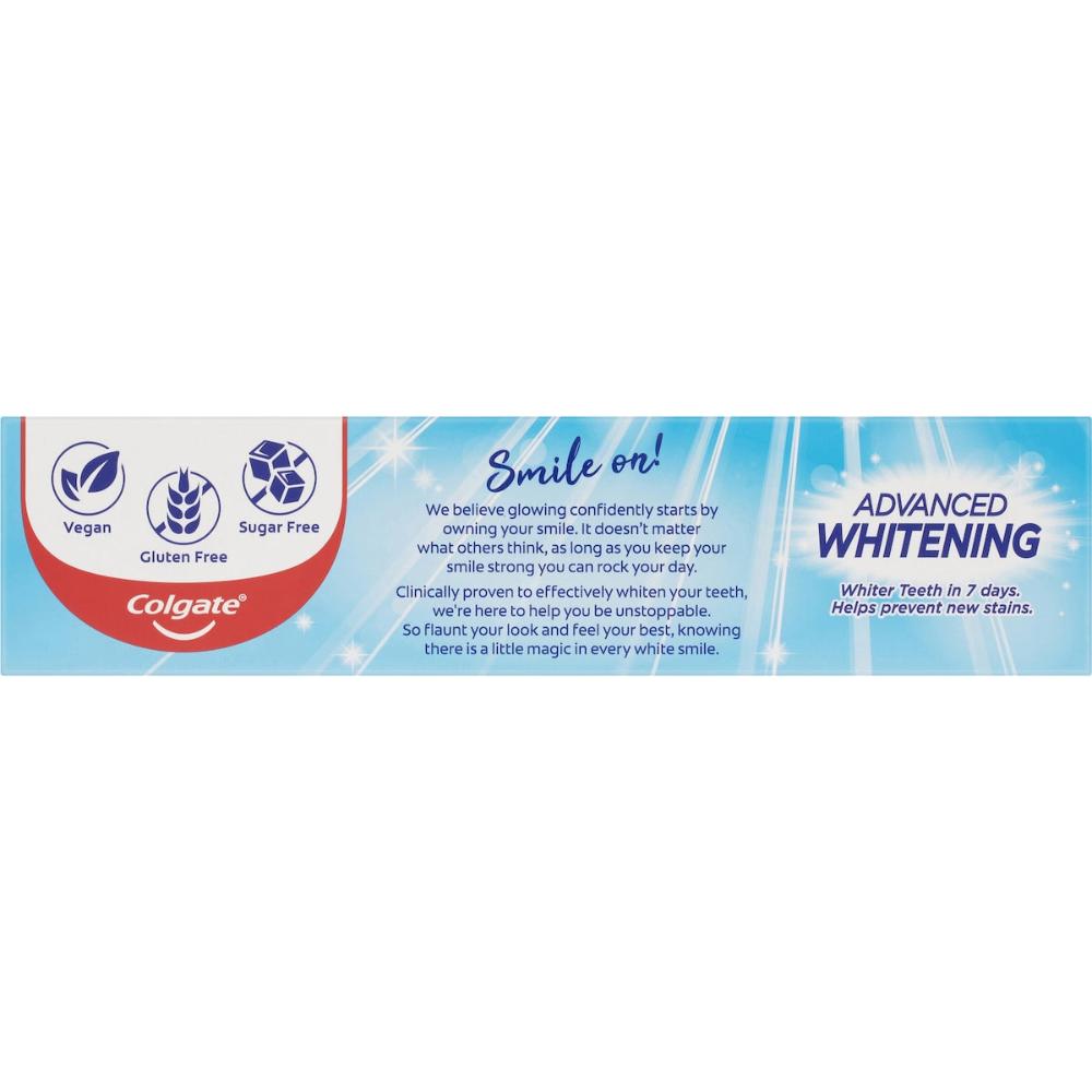 5 x Colgate Whitening Toothpaste Advanced Whitening 200g