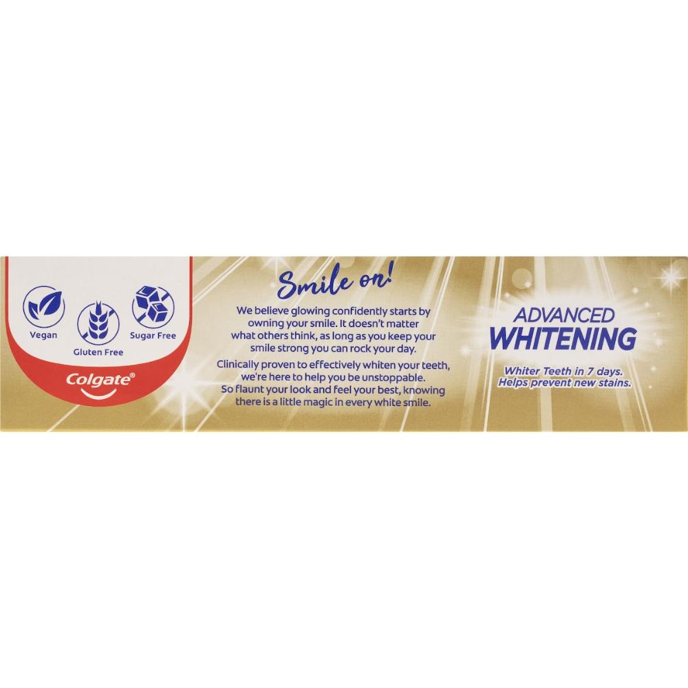 5 x Colgate Whitening Toothpaste Advanced Whiten Tartar Control 115g