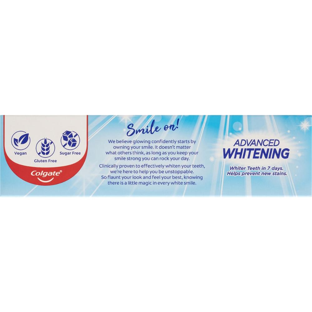 5 x Colgate Whitening Toothpaste Advanced Whitening 115g