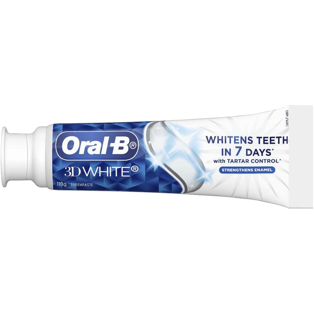 5 x Oral-B 3D White Strengthens Enamel Whitening Toothpaste 110g
