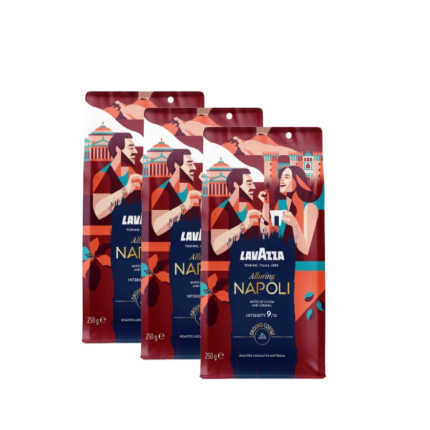 Lavazza Tales Of Italy Alluring Napoli Ground Coffee 750g