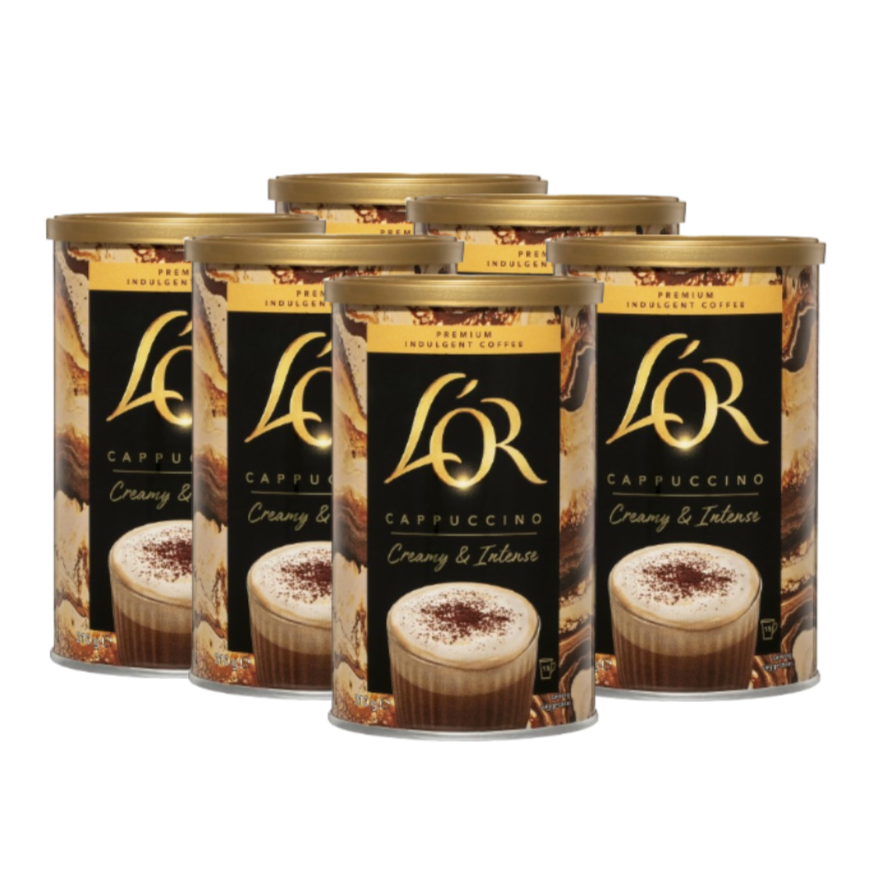 L'or Coffee Cappuccino Creamy & Intense 210g (6 Pack)