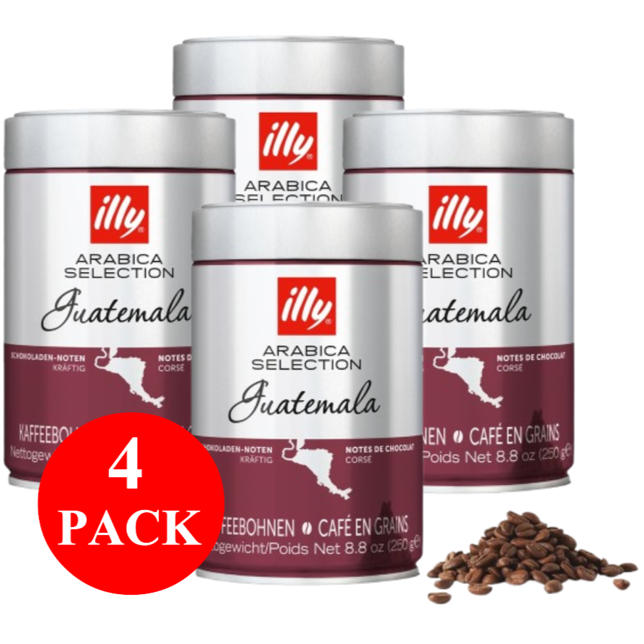4 x illy Guatemala Coffee Beans 250g
