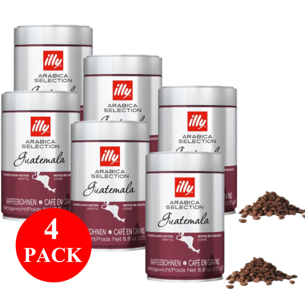 6 x illy Guatemala Coffee Beans 250g
