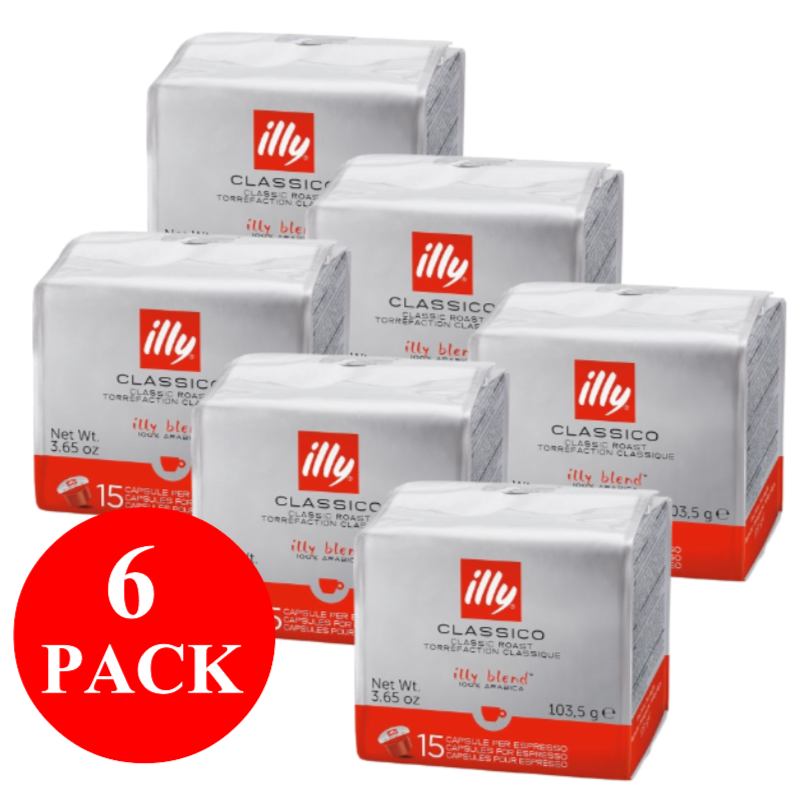 6 x illy Classico MPS Capsules 15pcs