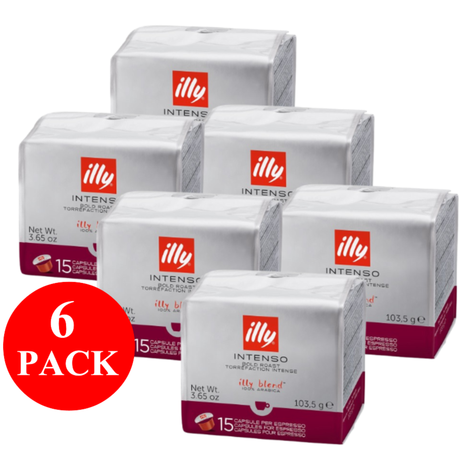 6 x illy Intenso MPS Capsules 15pcs