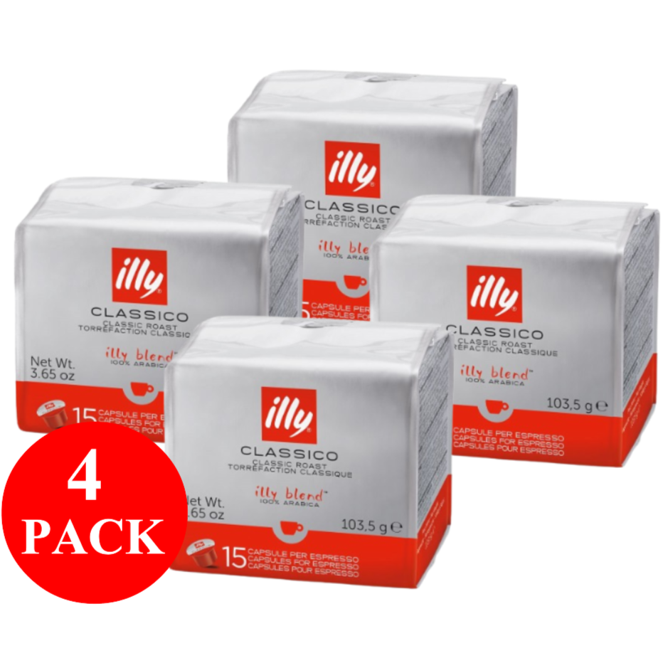 4 x illy Classico MPS Capsules 15pcs