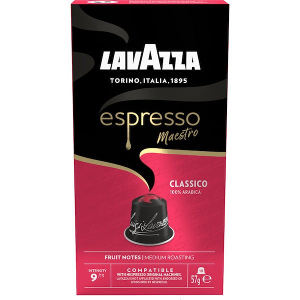 Lavazza Espresso Classico Nespresso Compatible Coffee Pods 50 Pack