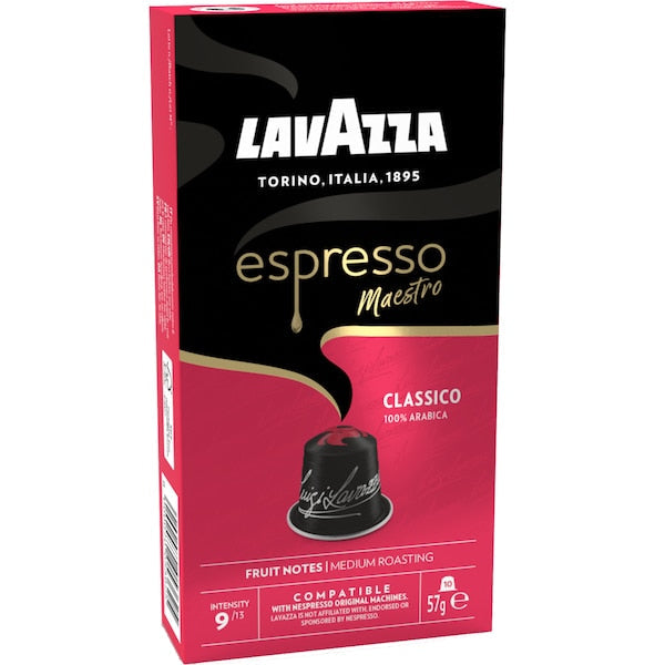 Lavazza Espresso Classico Nespresso Compatible Coffee Pods 50 Pack