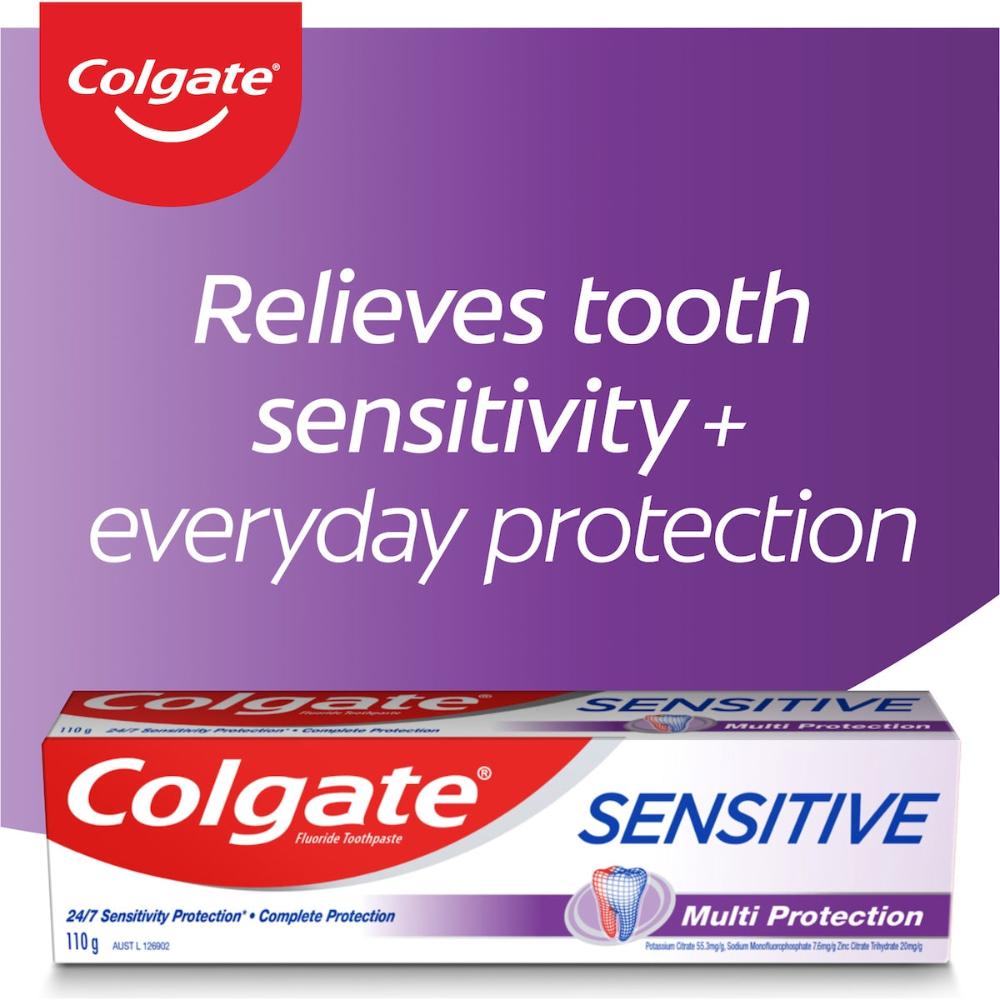 5 x Colgate Sensitive Toothpaste Multi Protection 110g