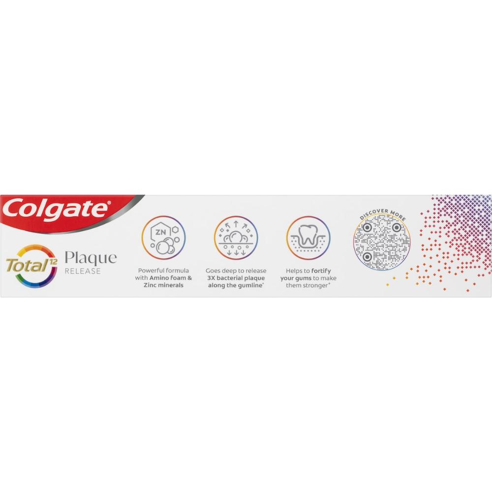5 x Colgate Plaque Release Toothpaste Total Reviving Cool Mint 95g