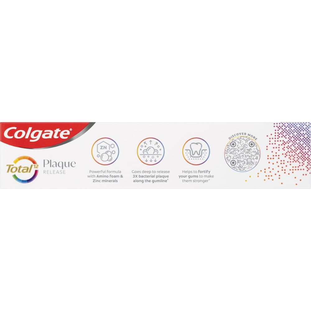 5 x Colgate Plaque Release Toothpaste Total Natural Mint 95g