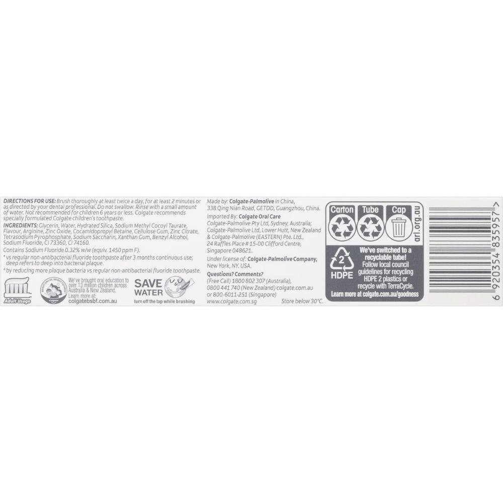 5 x Colgate Plaque Release Toothpaste Total Natural Mint 95g