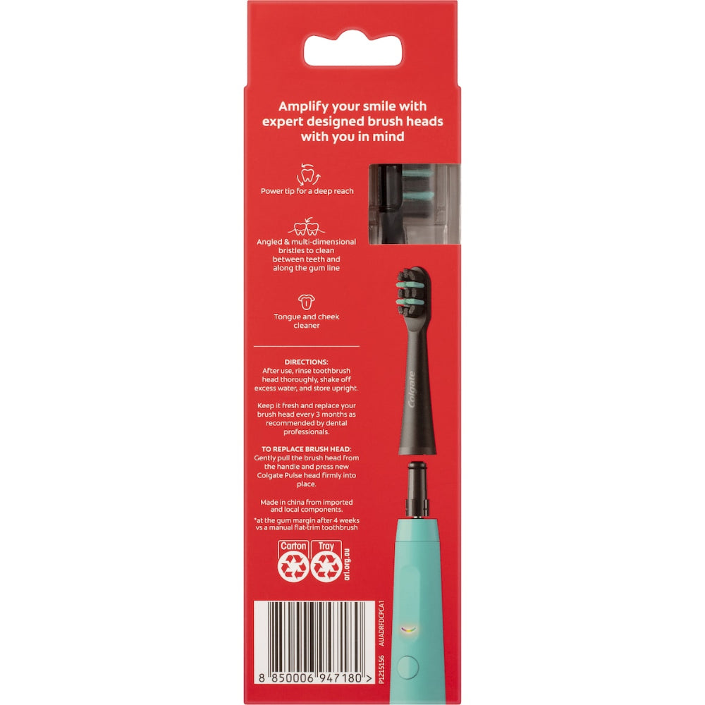 Colgate Electric Toothbrush Refill Pulse Deep Clean 4 Pack