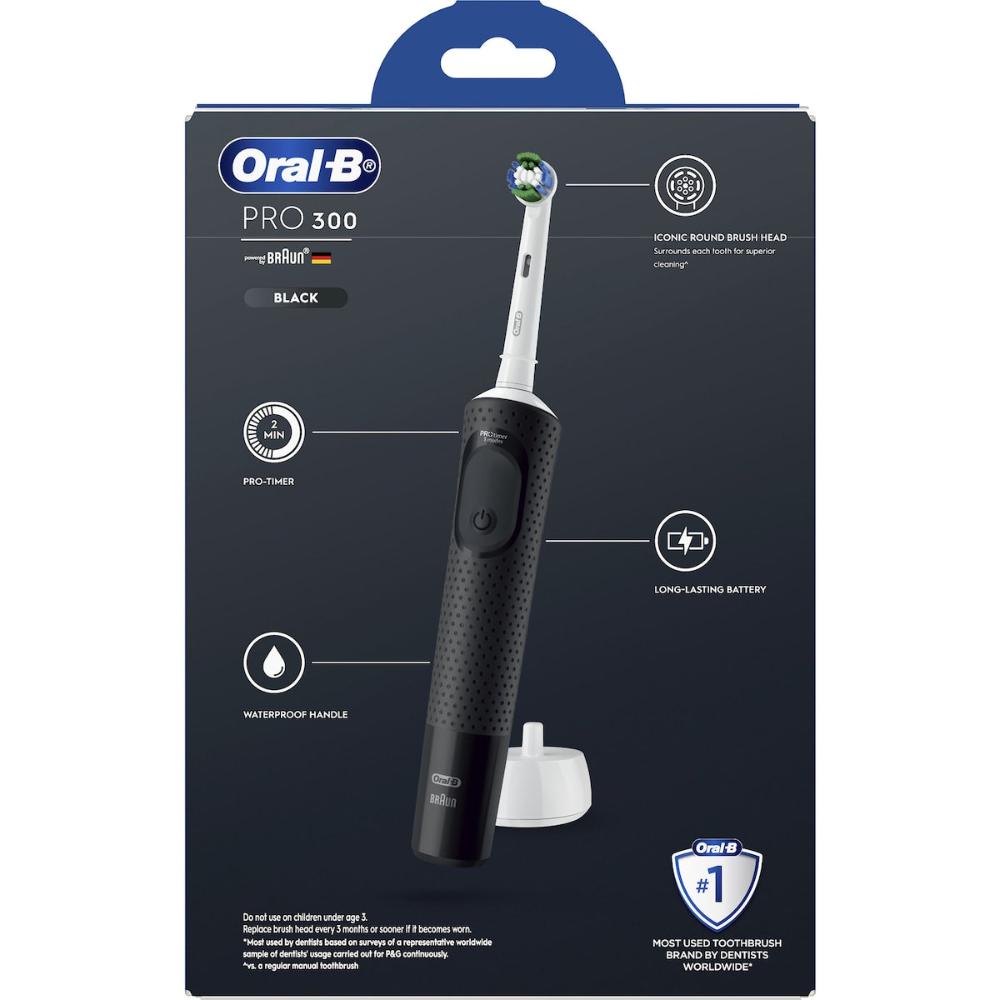 Oral-B Pro 300 Black Electric Toothbrush Set Each