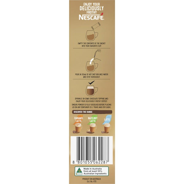 Nescafe Cappuccino Strong Coffee Sachets 100 Pack