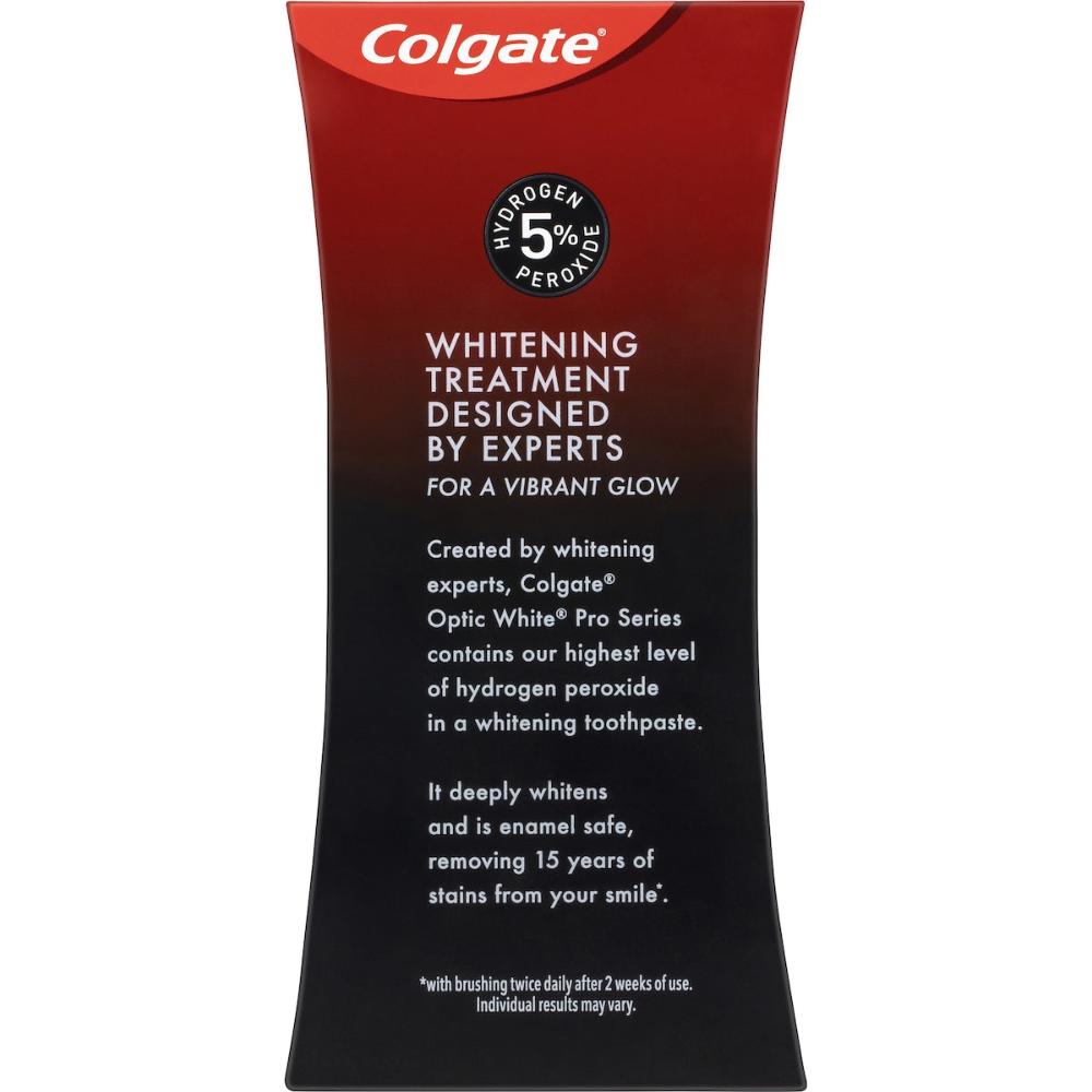 2 x Colgate Teeth Whitening Toothpaste Optic White Pro Series Vividly 80g