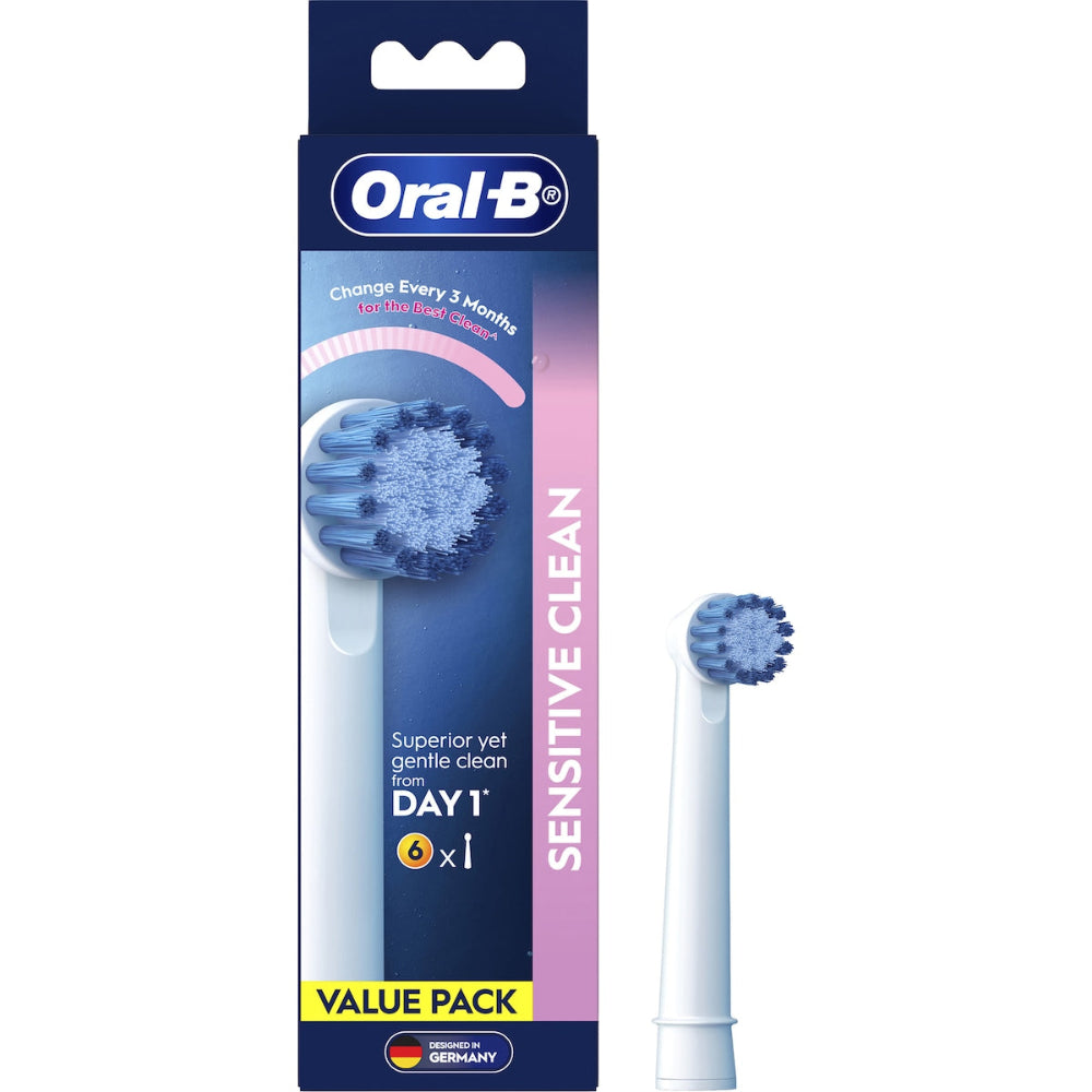 Oral-B Sensitive Clean Extra Soft Bristle Head Refill 6 Pack