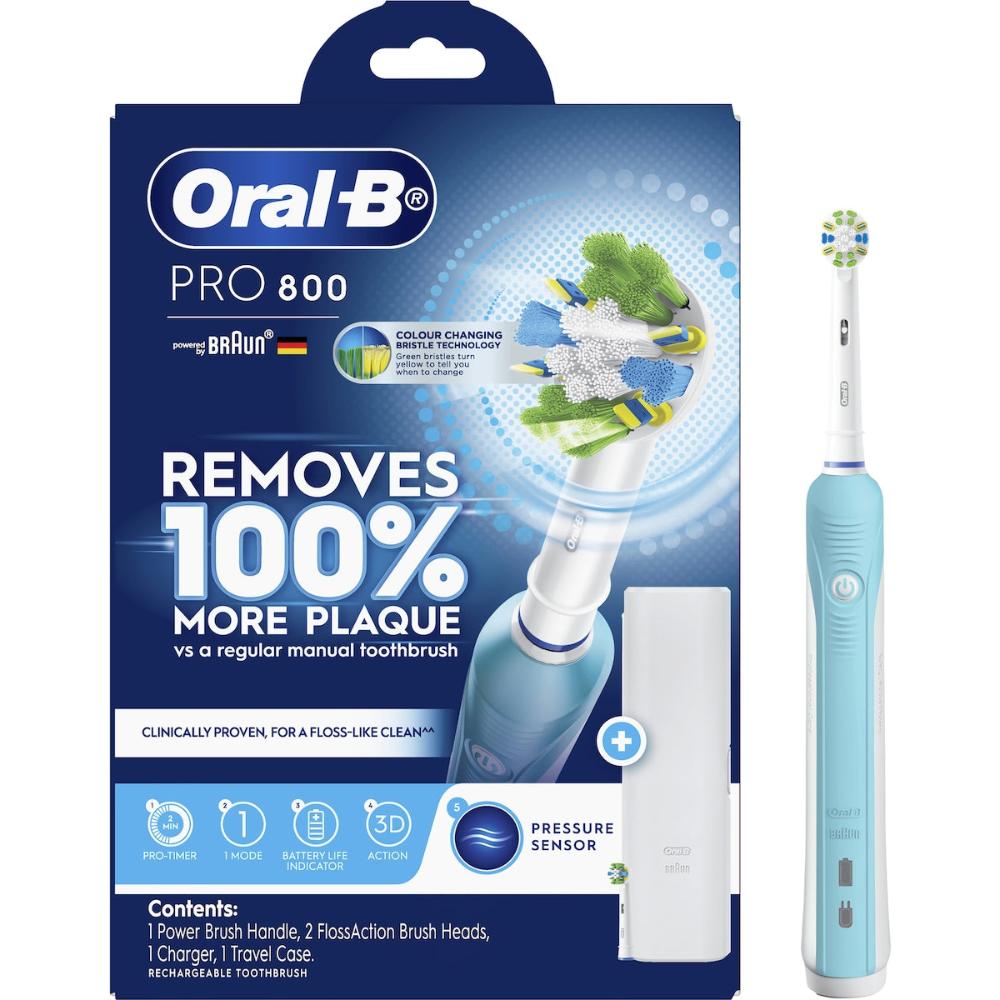 Oral-B Pro 800 Electric Toothbrush Blue Each