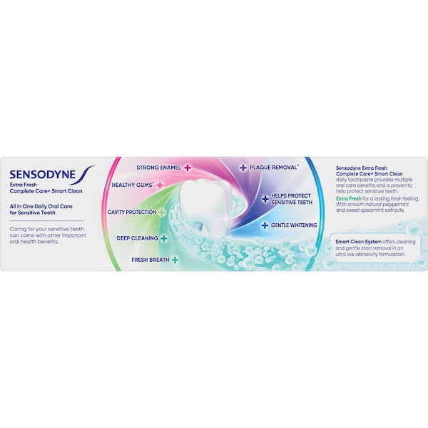 3 x Sensodyne Complete Care Extra Fresh Sensitivity Toothpaste 100g