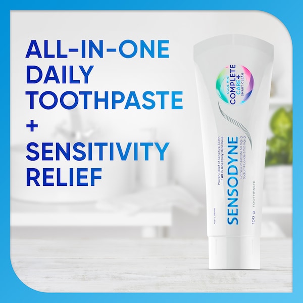 3 x Sensodyne Complete Care Cool Mint Sensitivity Toothpaste 100g