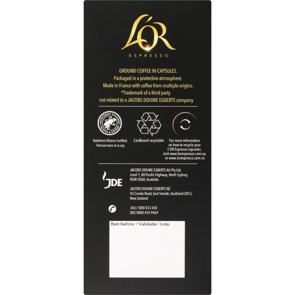 L'or Espresso Breakfast Collection Coffee Capsules 40 Pack