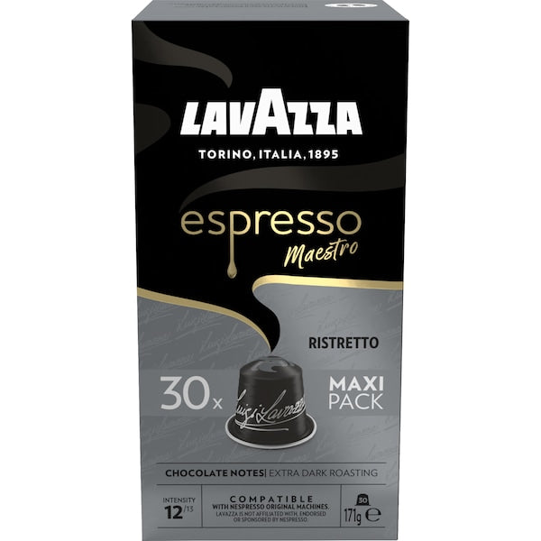 Lavazza Espresso Ristretto Nespresso Compatible Coffee Pods 90 Pack