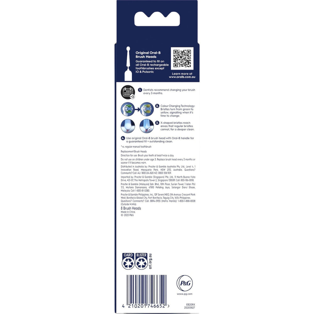 Oral-B Everyday Clean Electric Toothbrush Replacement Heads 8 pack
