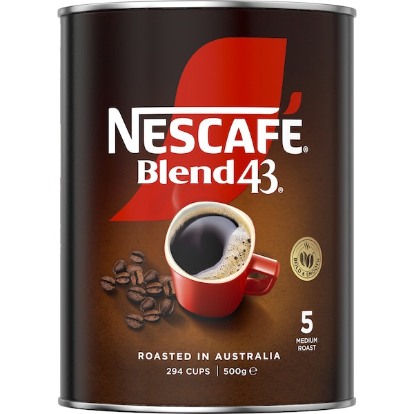 3 x Nescafe Blend 43 Instant Coffee 500g