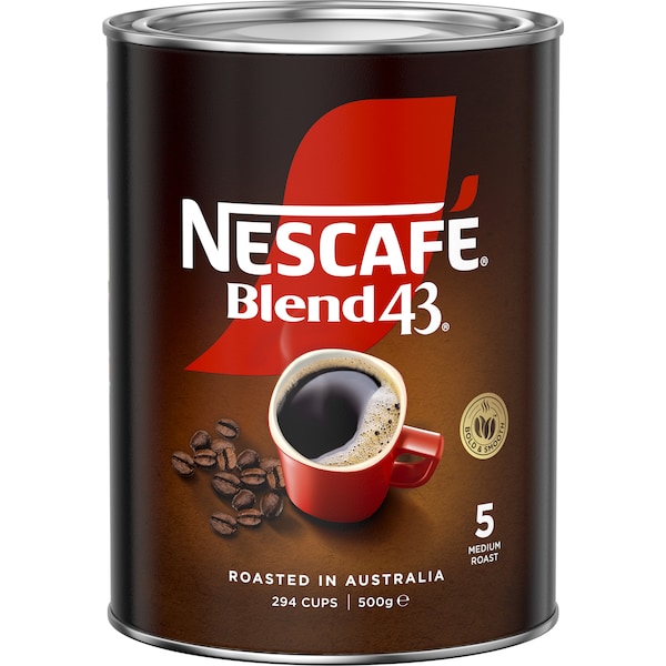 3 x Nescafe Blend 43 Instant Coffee 500g