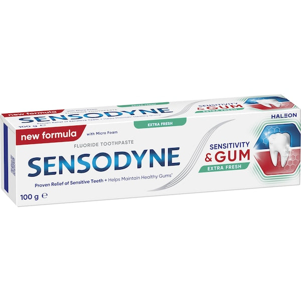 3 x Sensodyne Sensitivty & Gum Toothpaste Extra Fresh 100g