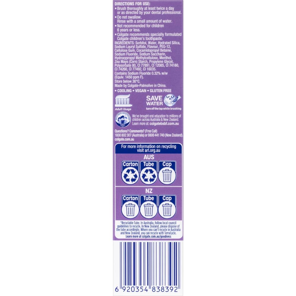 5 x Colgate Max Fresh Toothpaste With Mini Breath Hearts Rainbow Fresh 100g