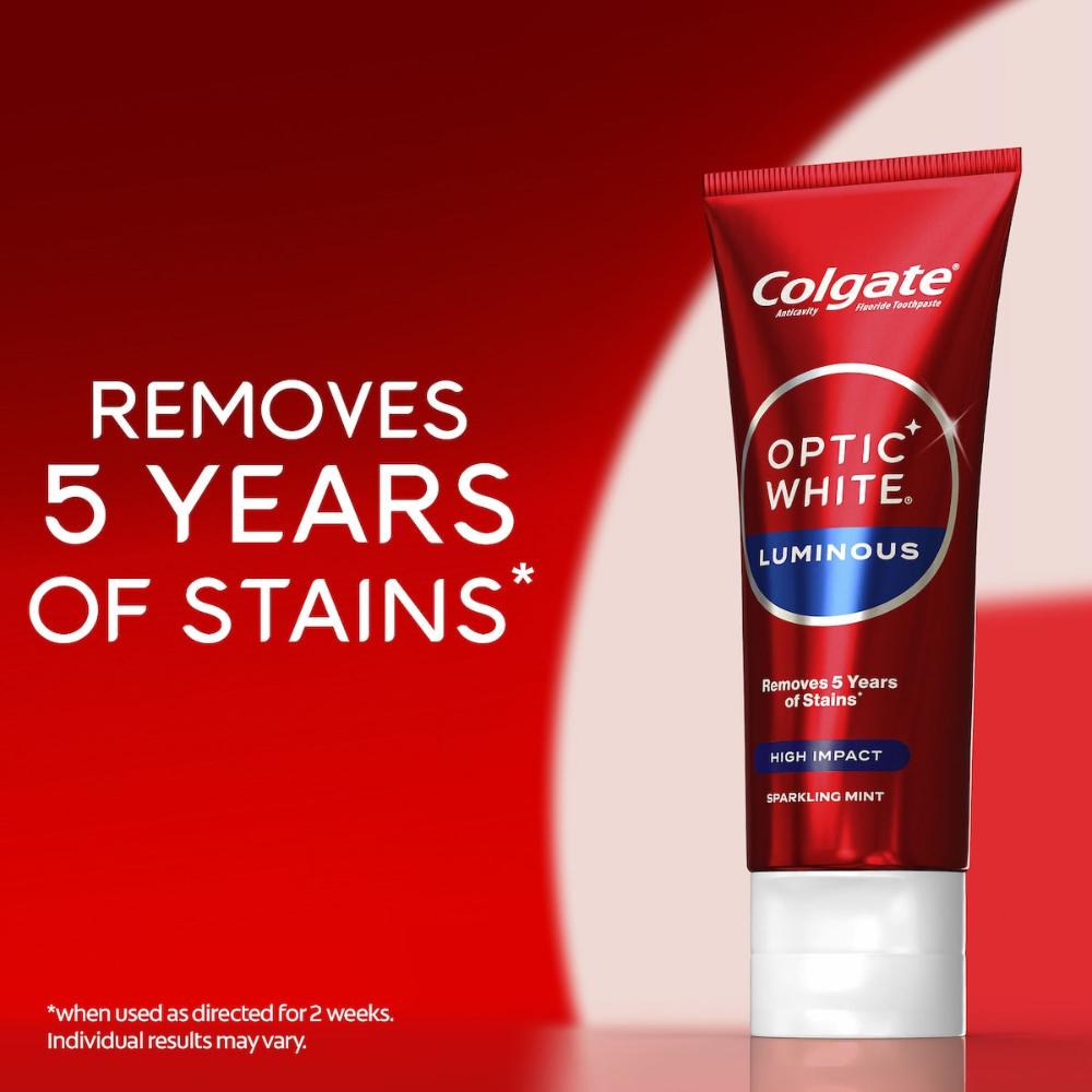 3 x Colgate Teeth Whitening Toothpaste Optic White Expert High Impact 85g