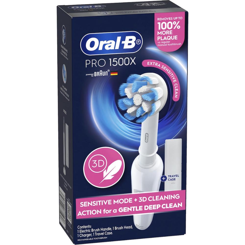 Pro 1500X Sensitive Clean Electric Toothbrush