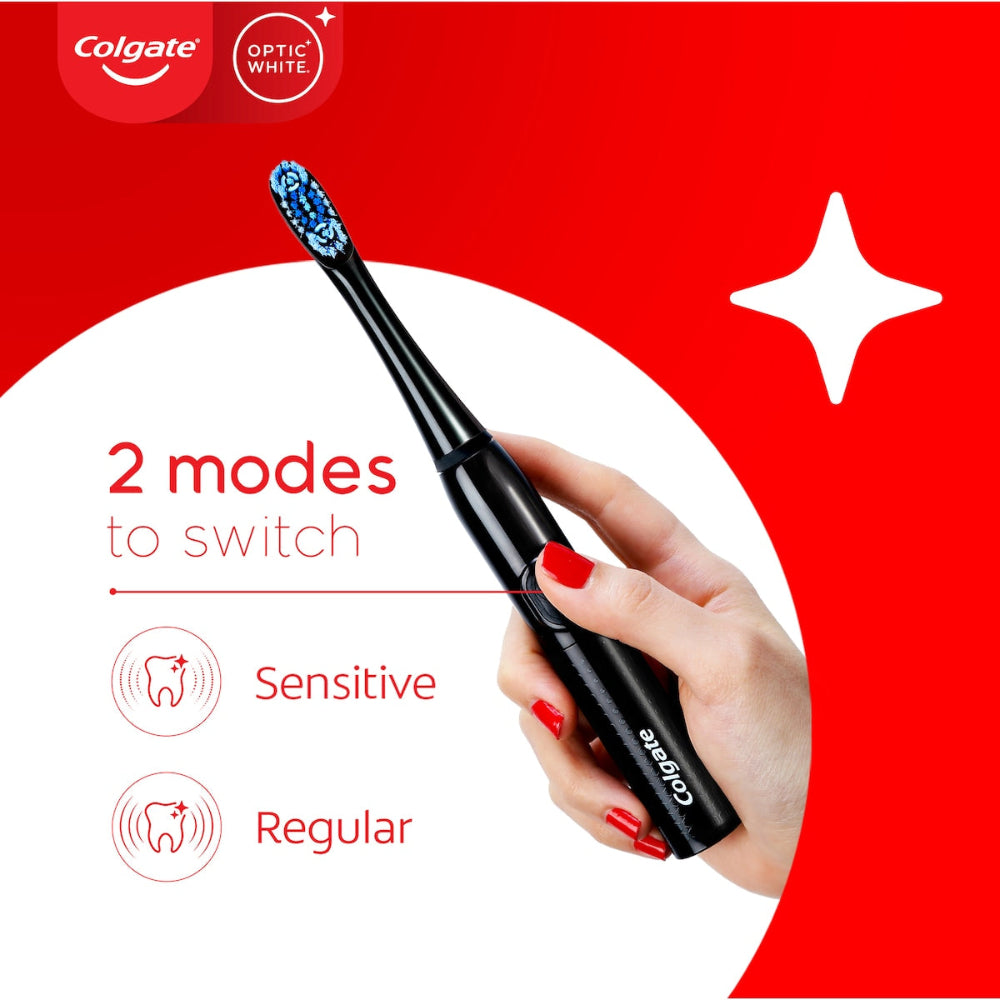 Colgate Battery Powered Toothbrush Whitening Optic White each