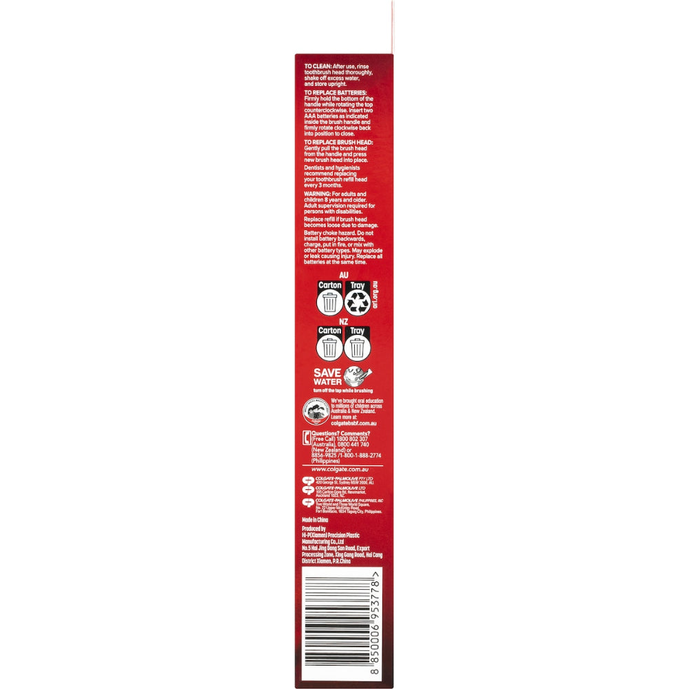 Colgate Battery Powered Toothbrush Whitening Optic White each