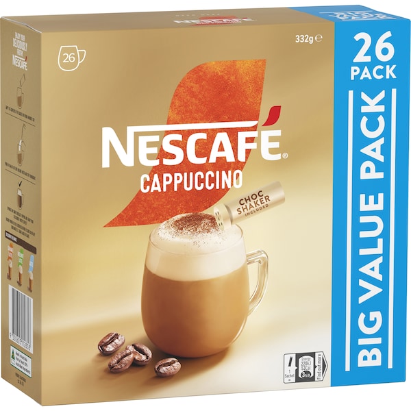 Nescafe Cappuccino Coffee Sachets 130 Pack