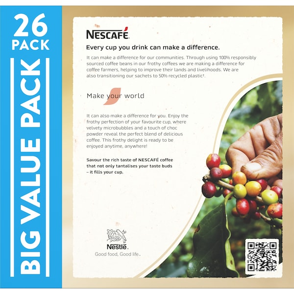 Nescafe Cappuccino Coffee Sachets 130 Pack