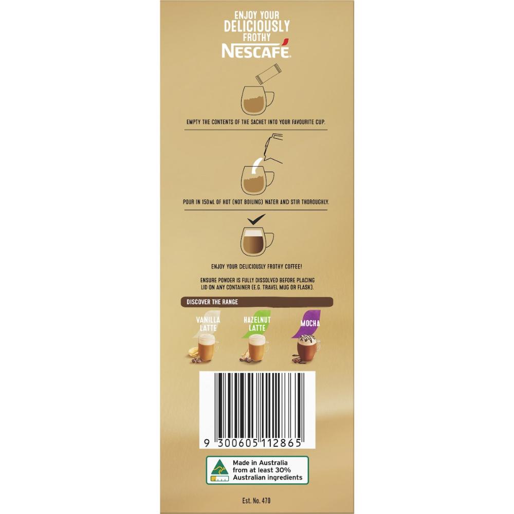 Nescafe Caramel Latte Coffee Sachets 130 Pack