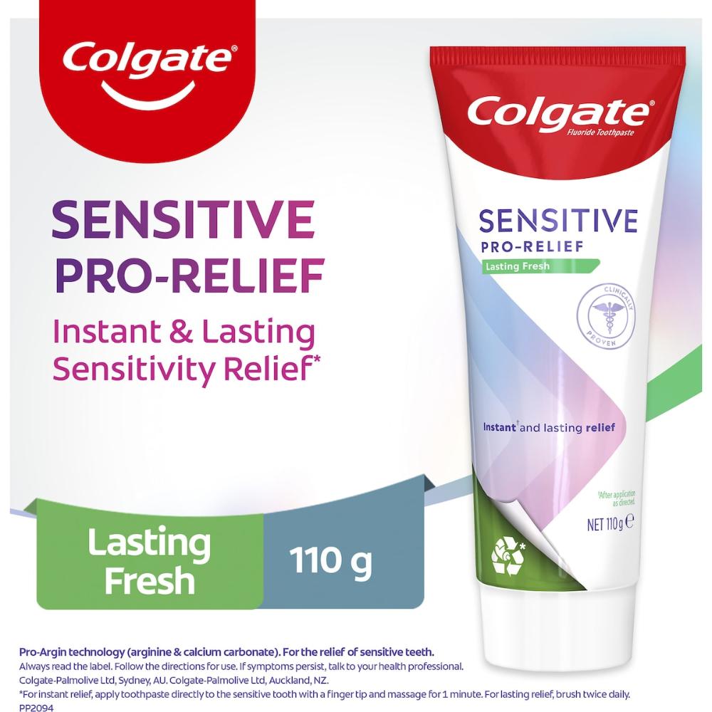 5 x Colgate Sensitive Toothpaste Pro-relief Lasting Fresh 110g