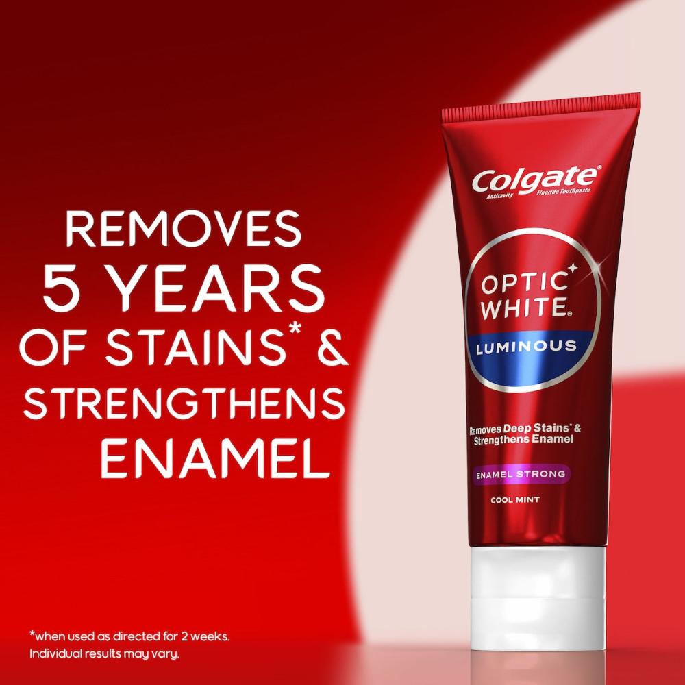 3 x Colgate Teeth Whitening Toothpaste Optic White Enamel Strong 85g